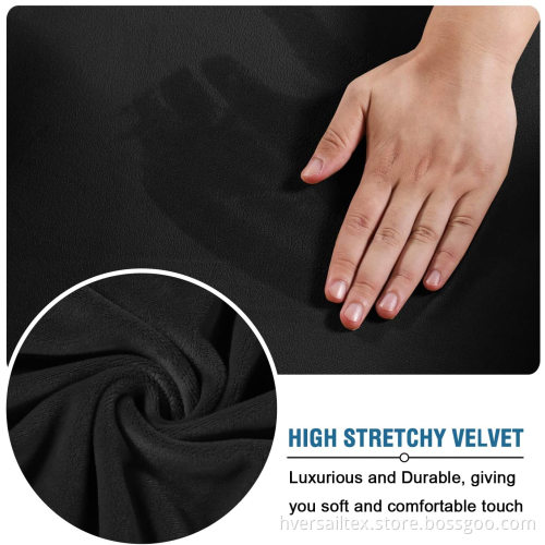 Multi-Piece Luxury Velvet Plush Sofa Cover